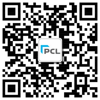 PCL 扫描下方二维码，关注PCL微信官方公众号 